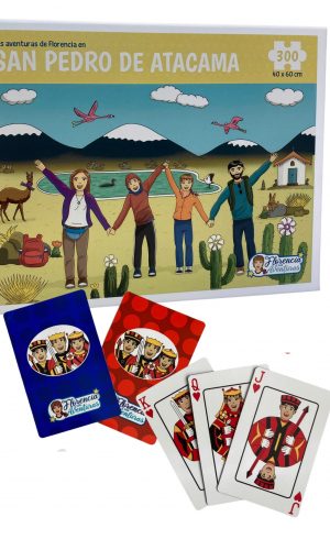 Rompecabezas Florencia – San Pedro de Atacama + Juego de naipes de regalo