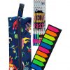 PACK ESTUCHE MONITOS CON LAPICES MINA NEON