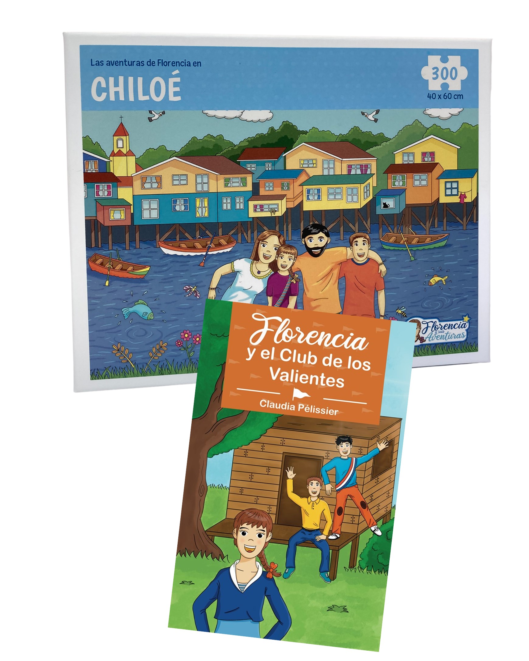 ROMPECABEZAS CHILOE + FLORENCIA Y EL CLUB DE LOS VALIENTES ROMPECABEZAS CHILOE + FLORENCIA Y EL CLUB DE LOS VALIENTES