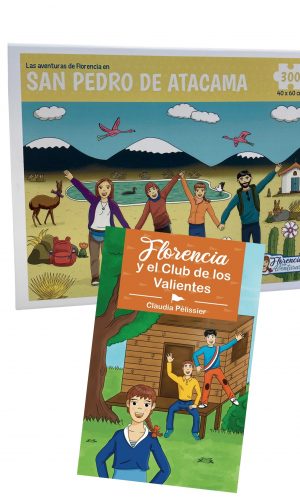 Rompecabezas Florencia San Pedro de Atacama + Libro Florencia y el Club de los Valientes