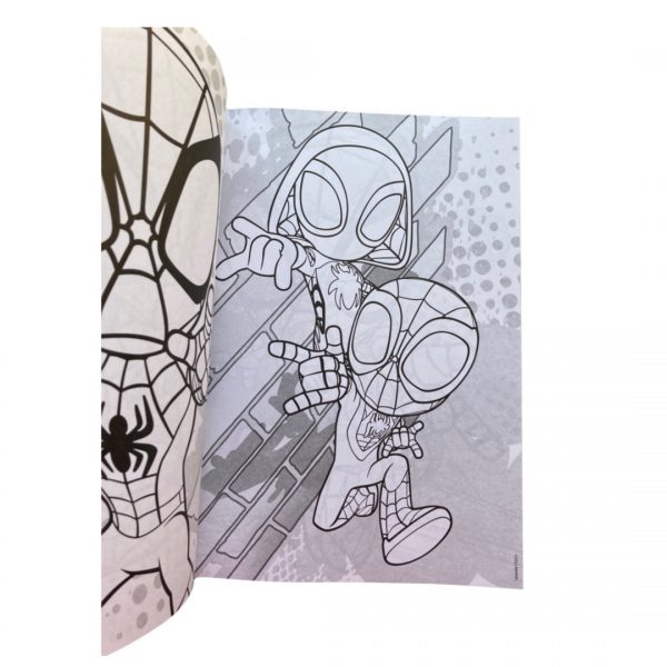 Libro de colorear: Spider-man. Pega y colorea