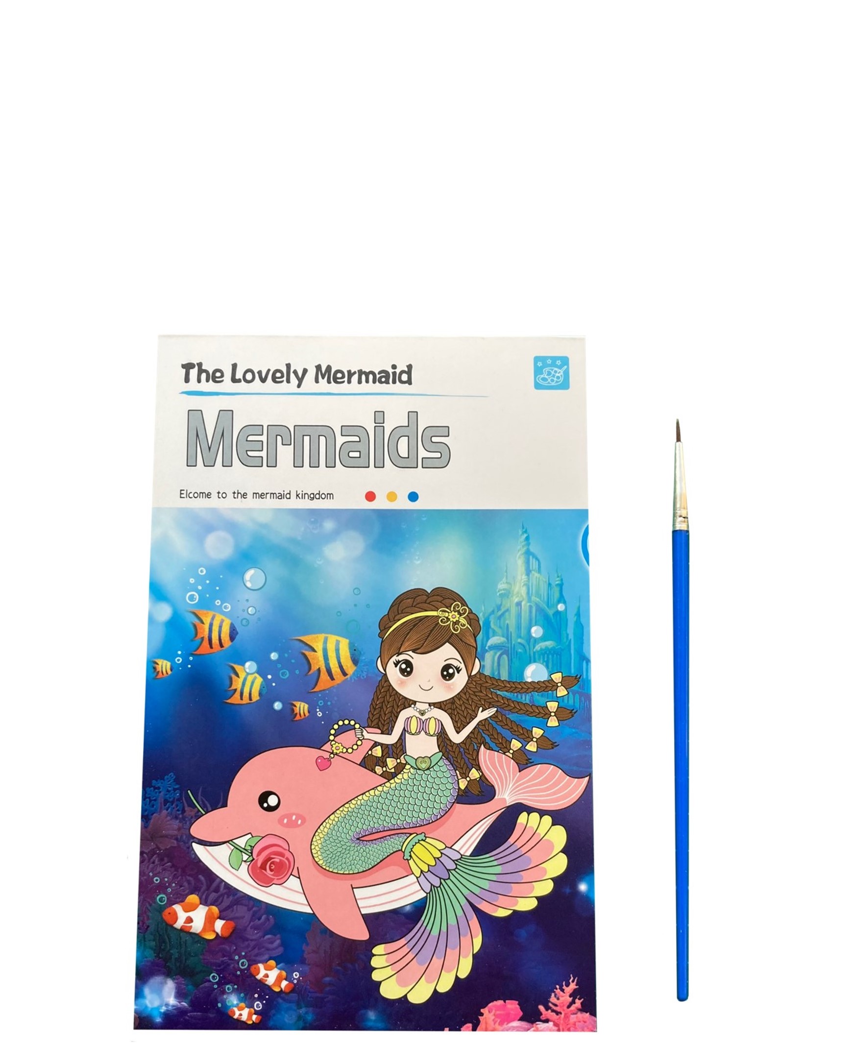 LIBRETA PARA PINTAR ACUARELA SIRENA