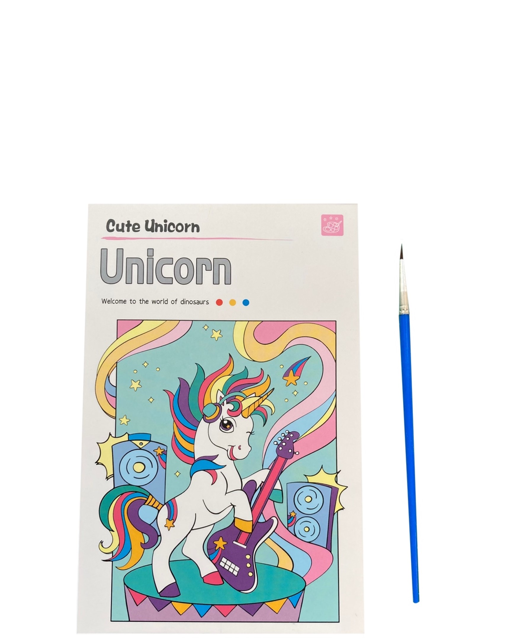 LIBRETA PARA PINTAR ACUARELA UNICORNIO