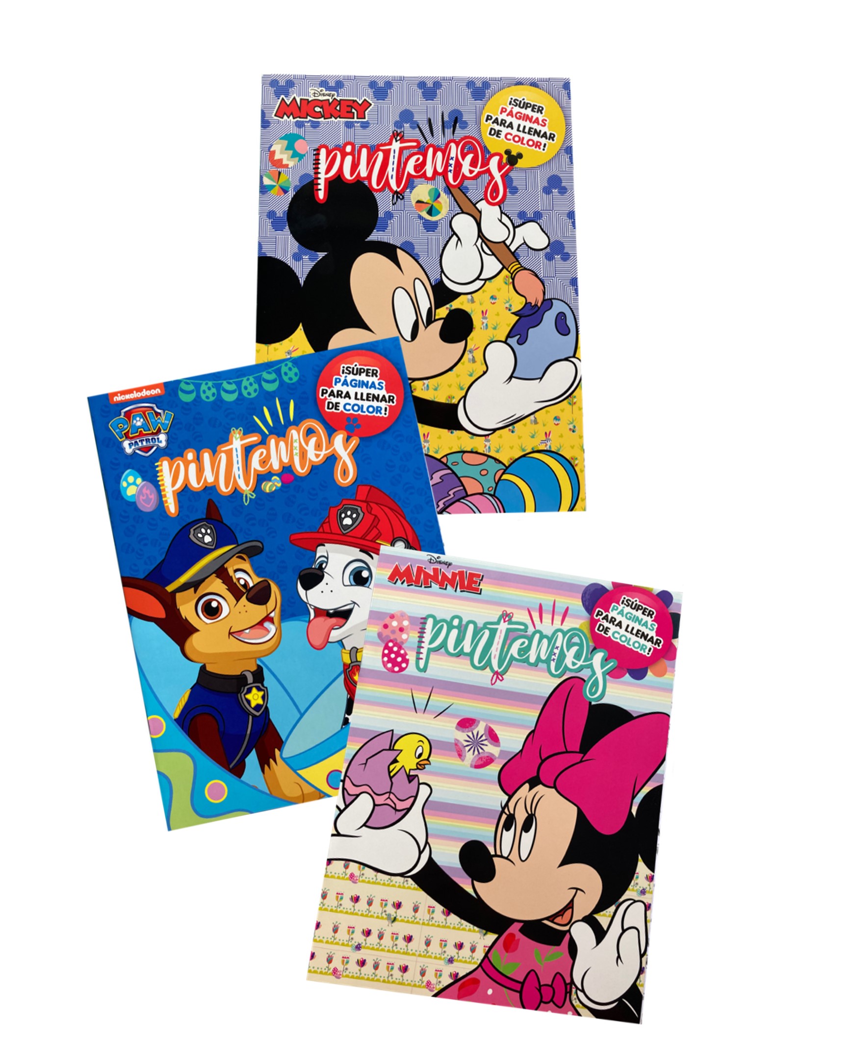 LIBROS PINTAR MICKEY MINNIE PAW PATROL LIBROS PINTAR MICKEY MINNIE PAW PATROL