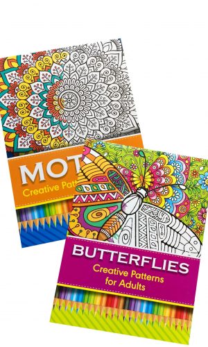 Pack 2 libros para colorear – Mandalas y mariposas