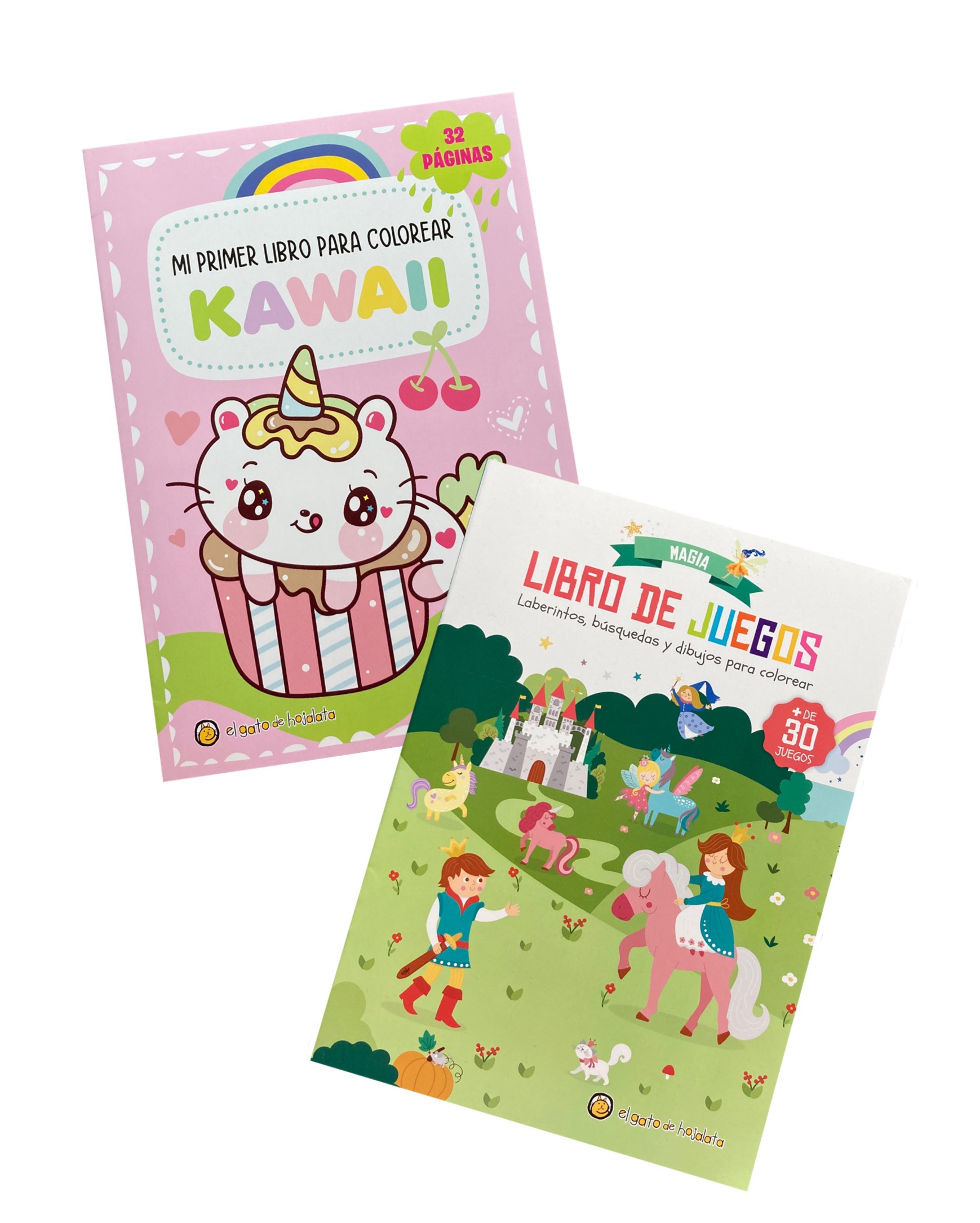 PACK MI PRIMERO LIBRO PARA COLOREAR KAWAI Y LIBRO DE JUEGOS
