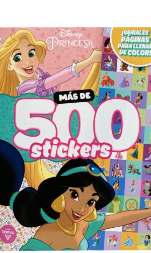 Libro colorear Princesas + 500 stickers