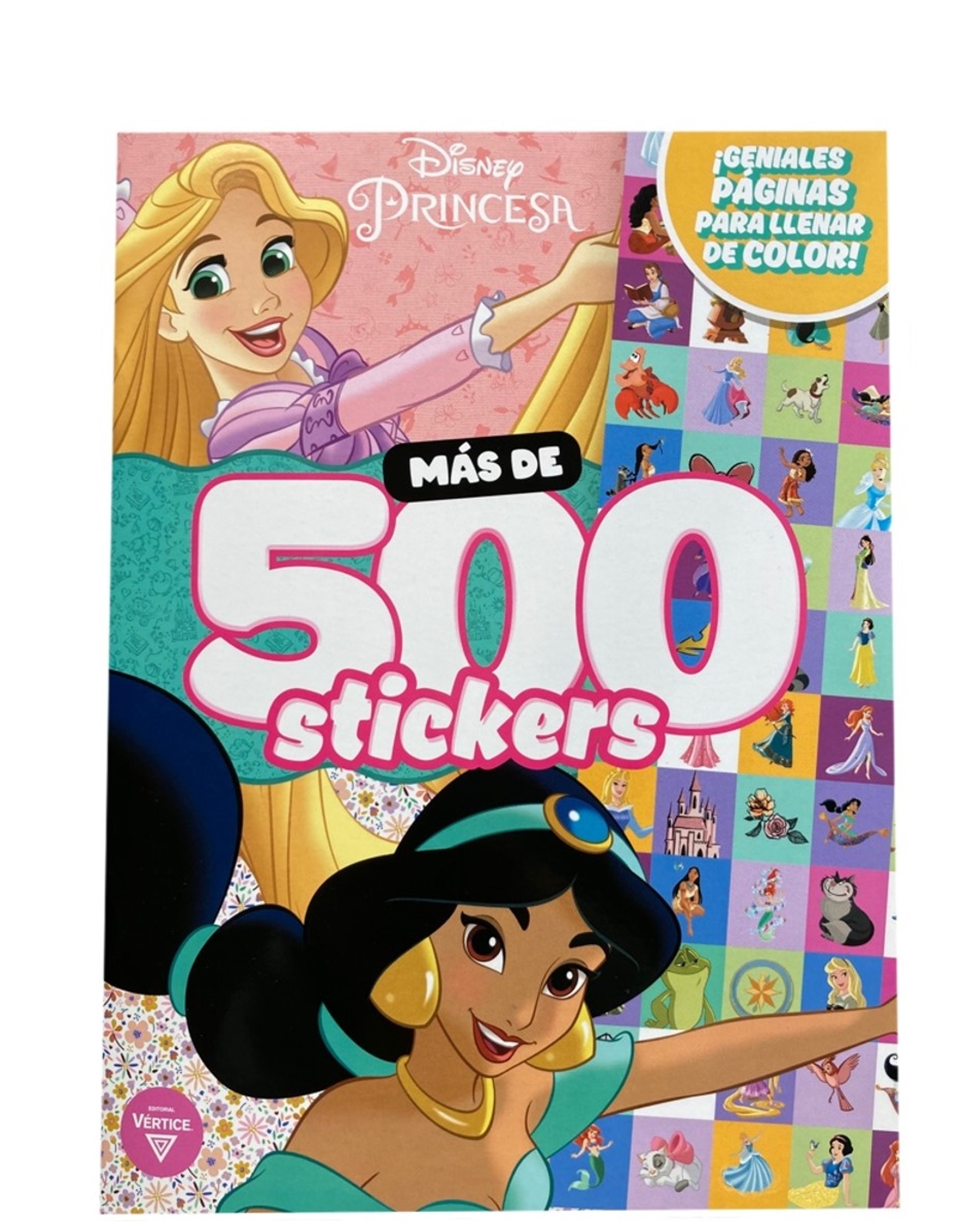 LIBRO COLOREAR PRINCESAS 500 STICKERS LIBRO COLOREAR PRINCESAS 500 STICKERS