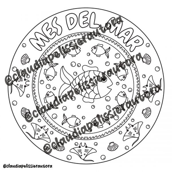 MANDALAS MES DEL MAR PEZ