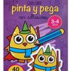 GRAN LIBRO PINTA Y PEGA CON ADHESIVOS 2 - BUHOS