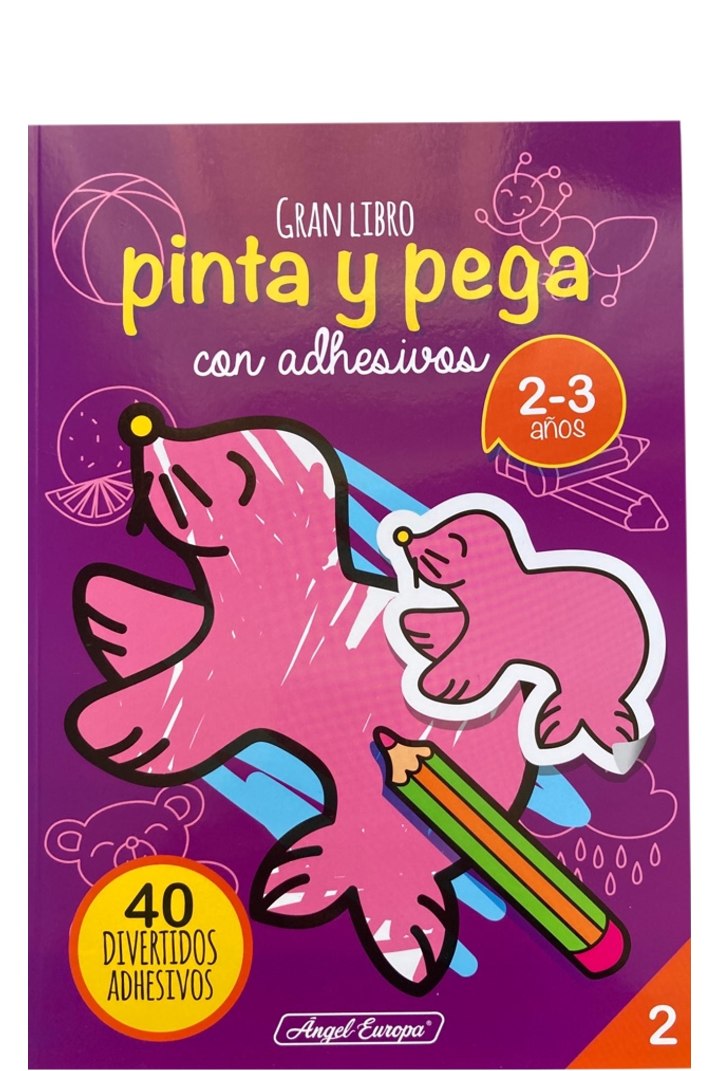 GRAN LIBRO PINTA Y PEGA CON ADHESIVOS 2 GRAN LIBRO PINTA Y PEGA CON ADHESIVOS 2