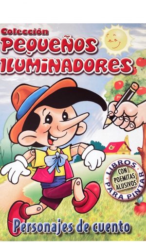 Pequeños iluminadores – Personajes de cuento – Libro para colorear