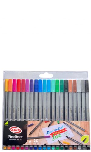 Marcador Fineliner Adix – 20 colores