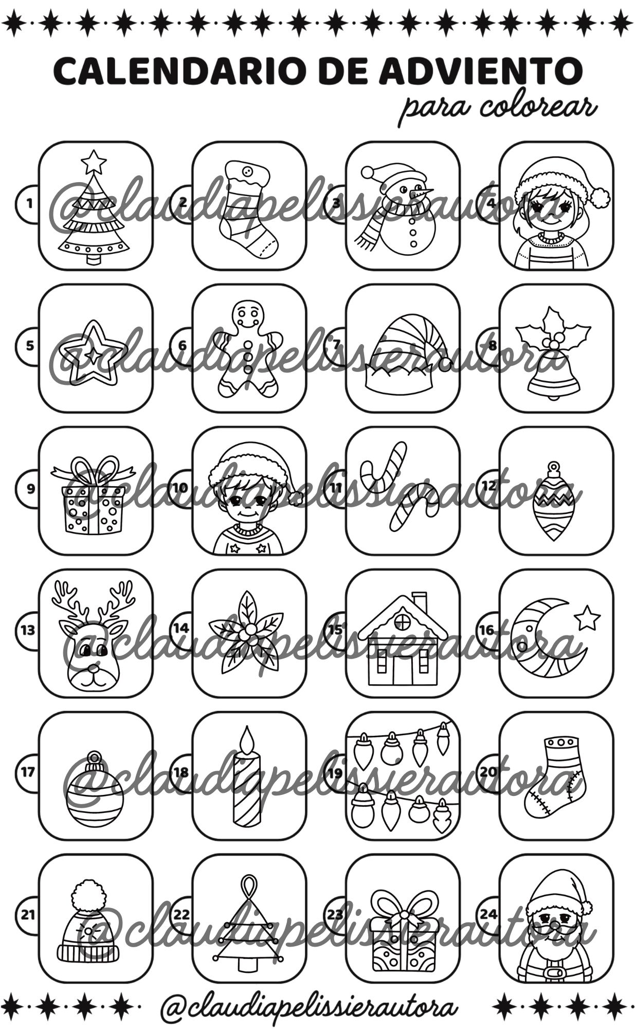 CALENDARIO DE ADVIENTO - MA CALENDARIO DE ADVIENTO - MA