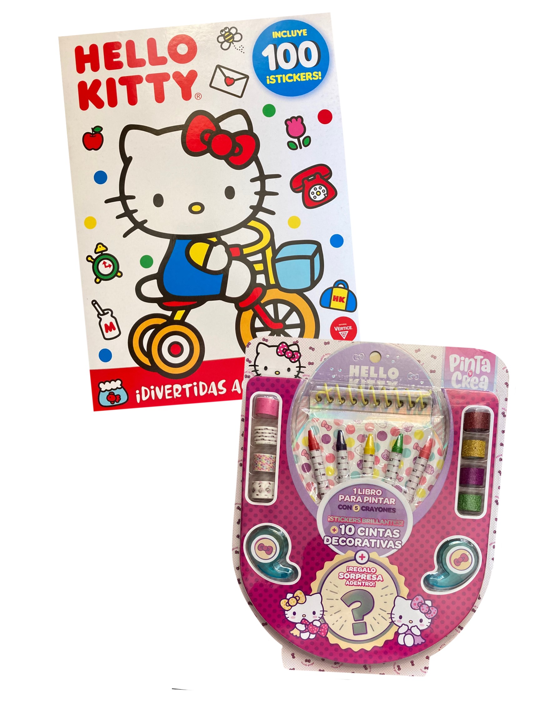 LIBRO ACTIVIDADES HELLO KITTY + HELLO KITTY PIINTA Y CREA