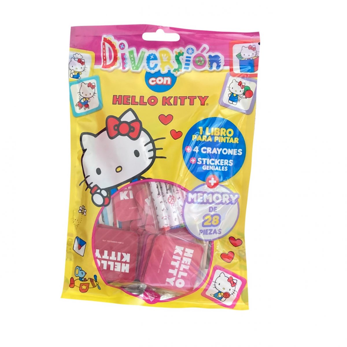 Pack Libro Stickers Hello Kitty + Set Diversión con Hello Kitty ...
