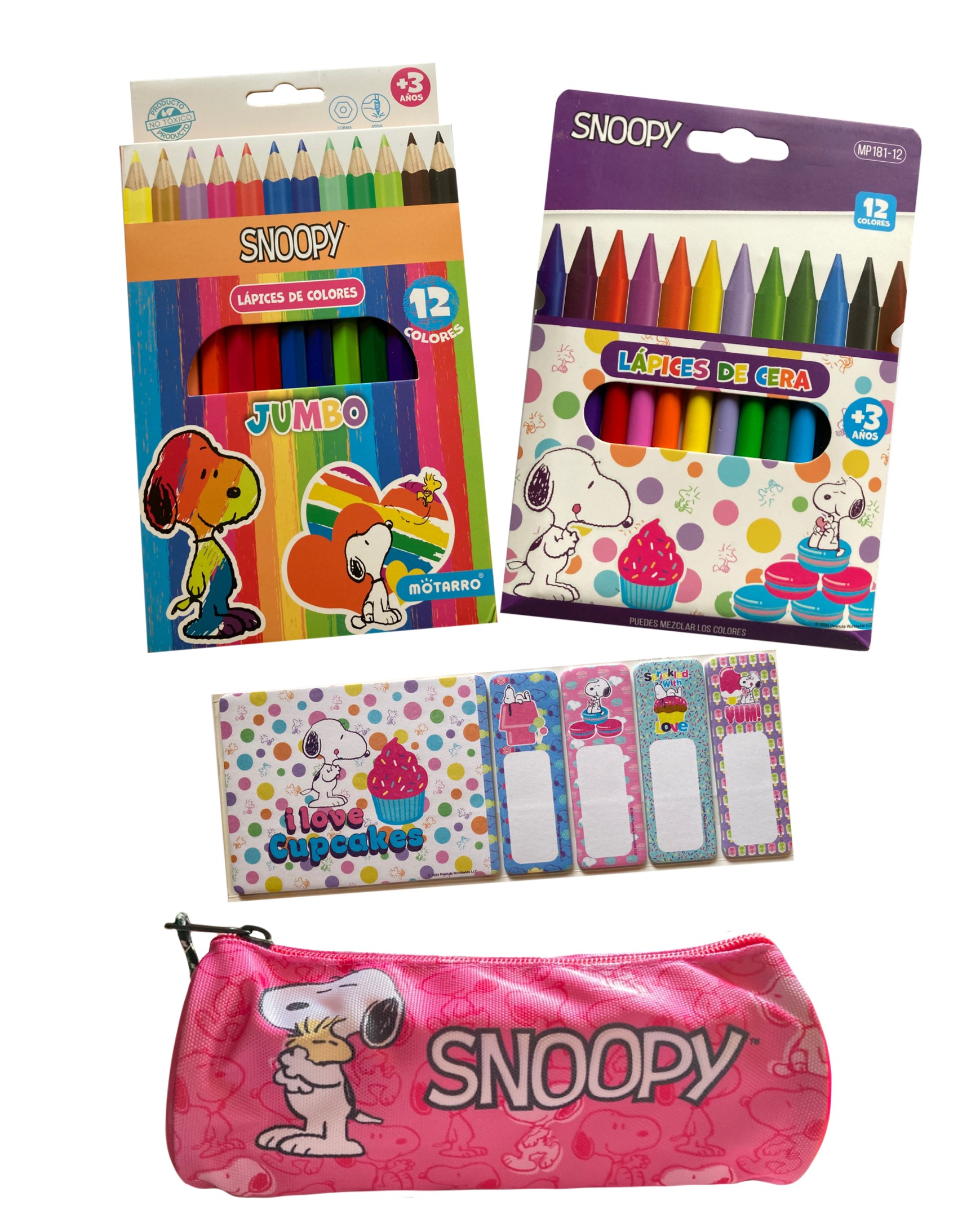 PACK ESCOLAR SNOOPY