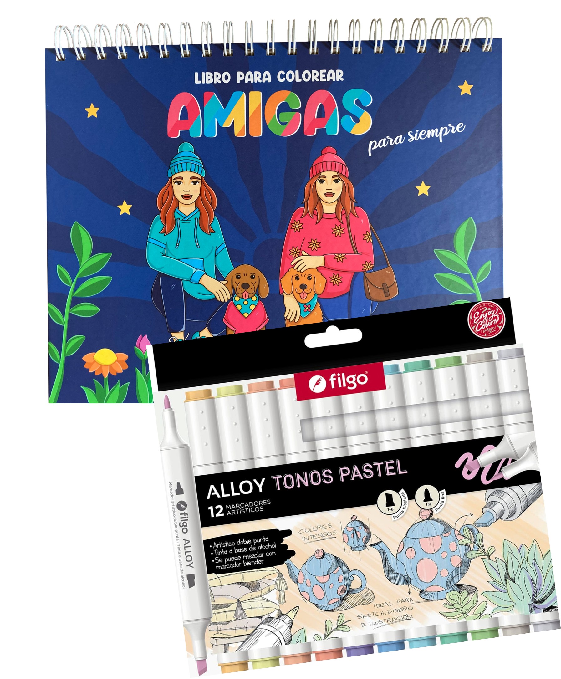 AMIGAS + ALLOY TONOS PASTEL