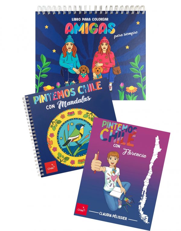 CK AMIGAS PARA SIEMPRE+ PINTEMOS CHILE CON MANDALAS + PINTEMOS CHILE CON FLORENCIA