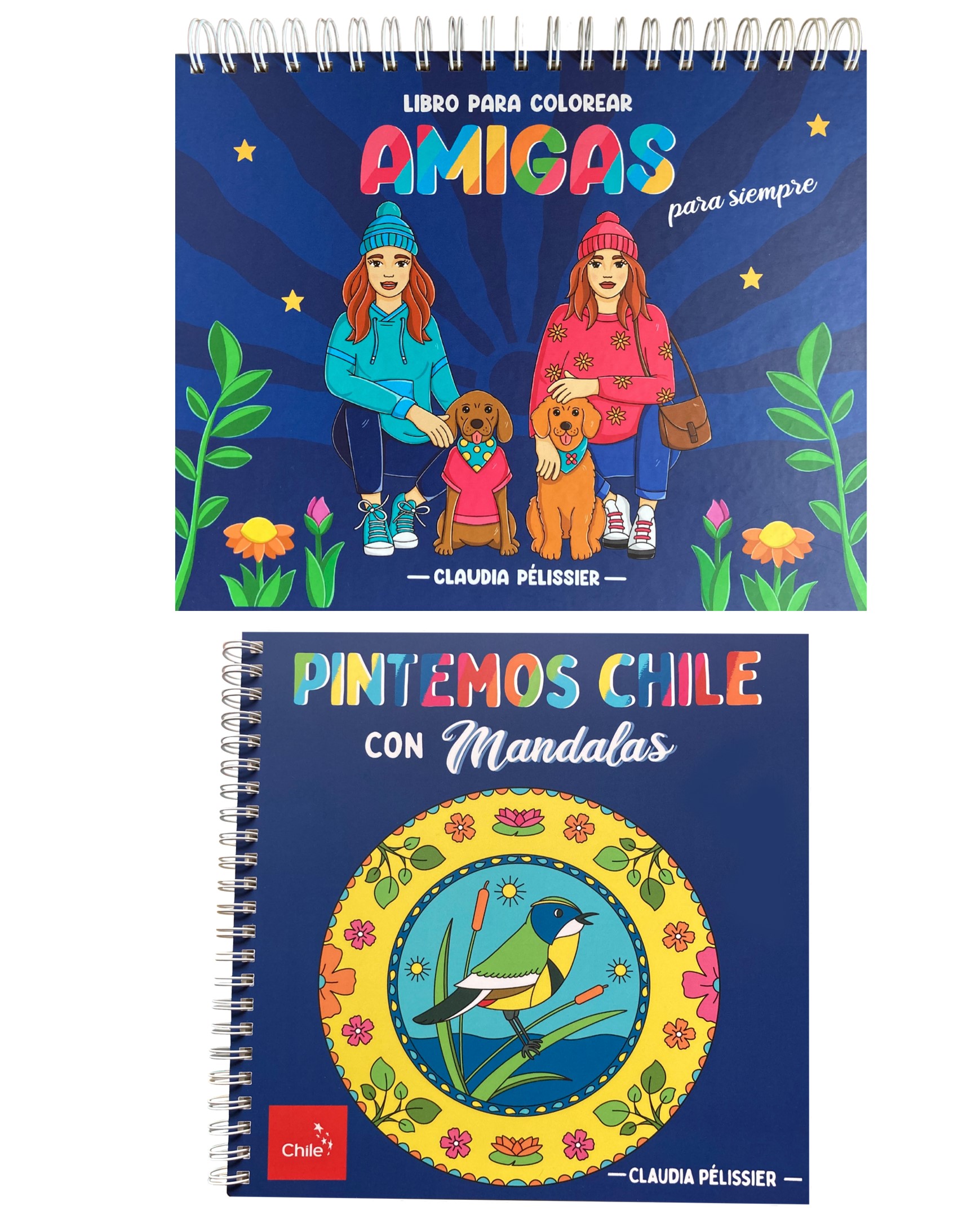 Amigas para siempre + Pintemos Chile con mandalas tapa dura