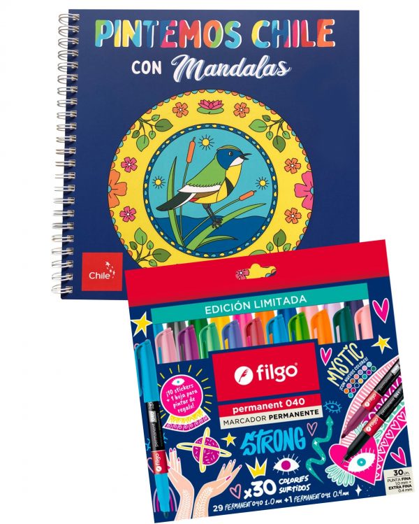 PINTEMOS CHILE CON MANDALAS + FILGO MYSTIC