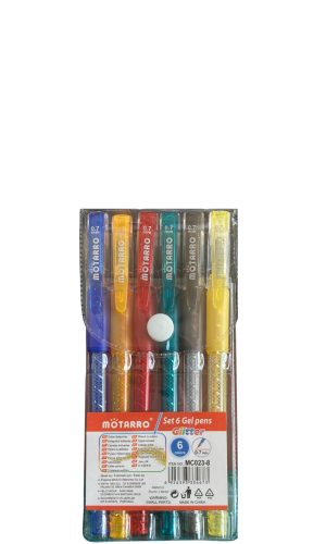 Bolígrafo Gel Glitter – 6 colores