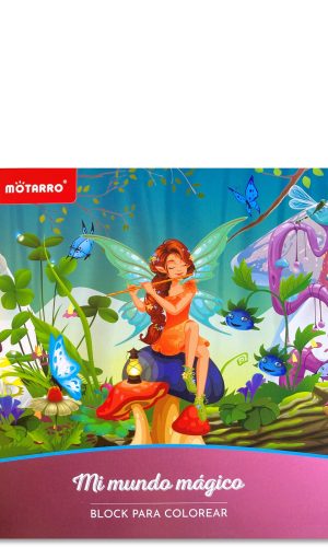 Block para colorear Mi mundo mágico