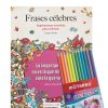 FRASES CELEBRES PARA COLOREAR + LAPICES PASTEL