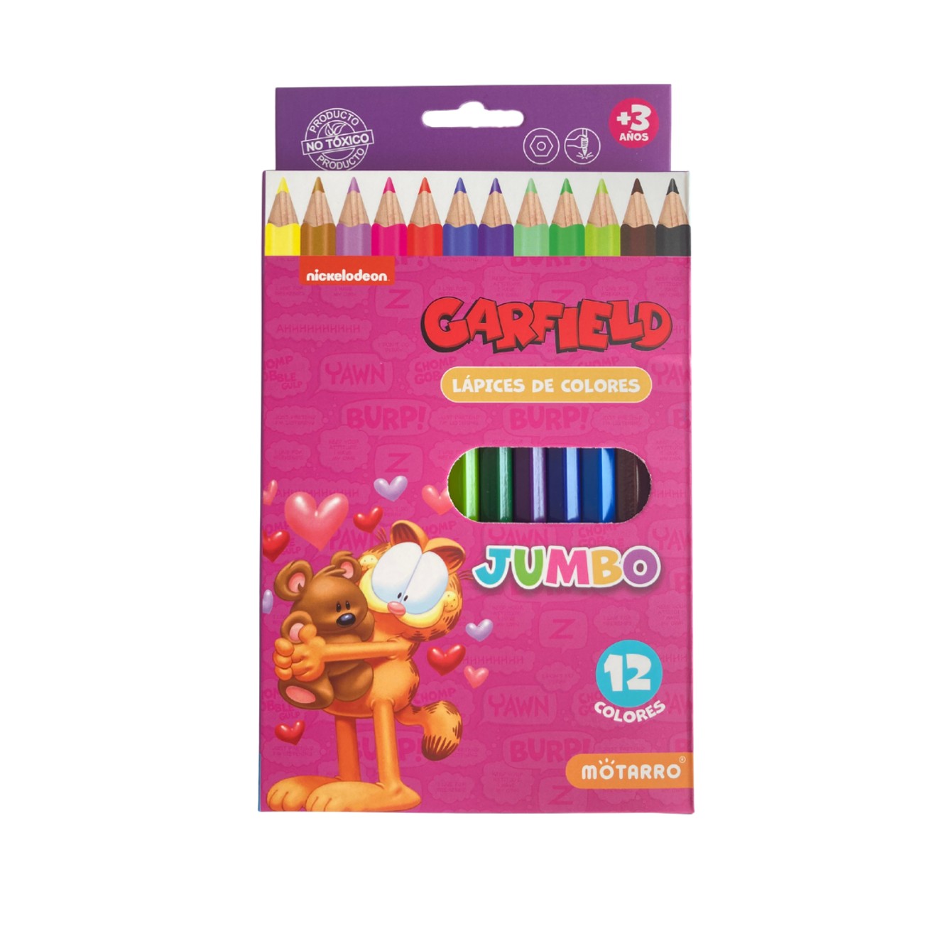 LAPICES JUMBO GARFIELD ROSADO