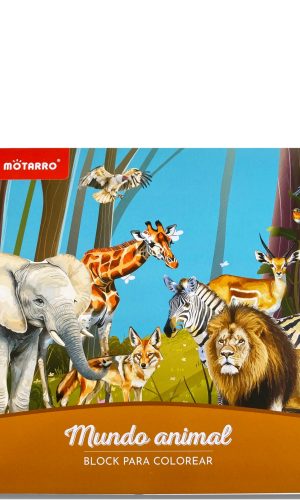 Block para colorear Mundo animal