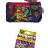 ESTUCHE TORTUGAS NINJA CON LAPICES DE CERA