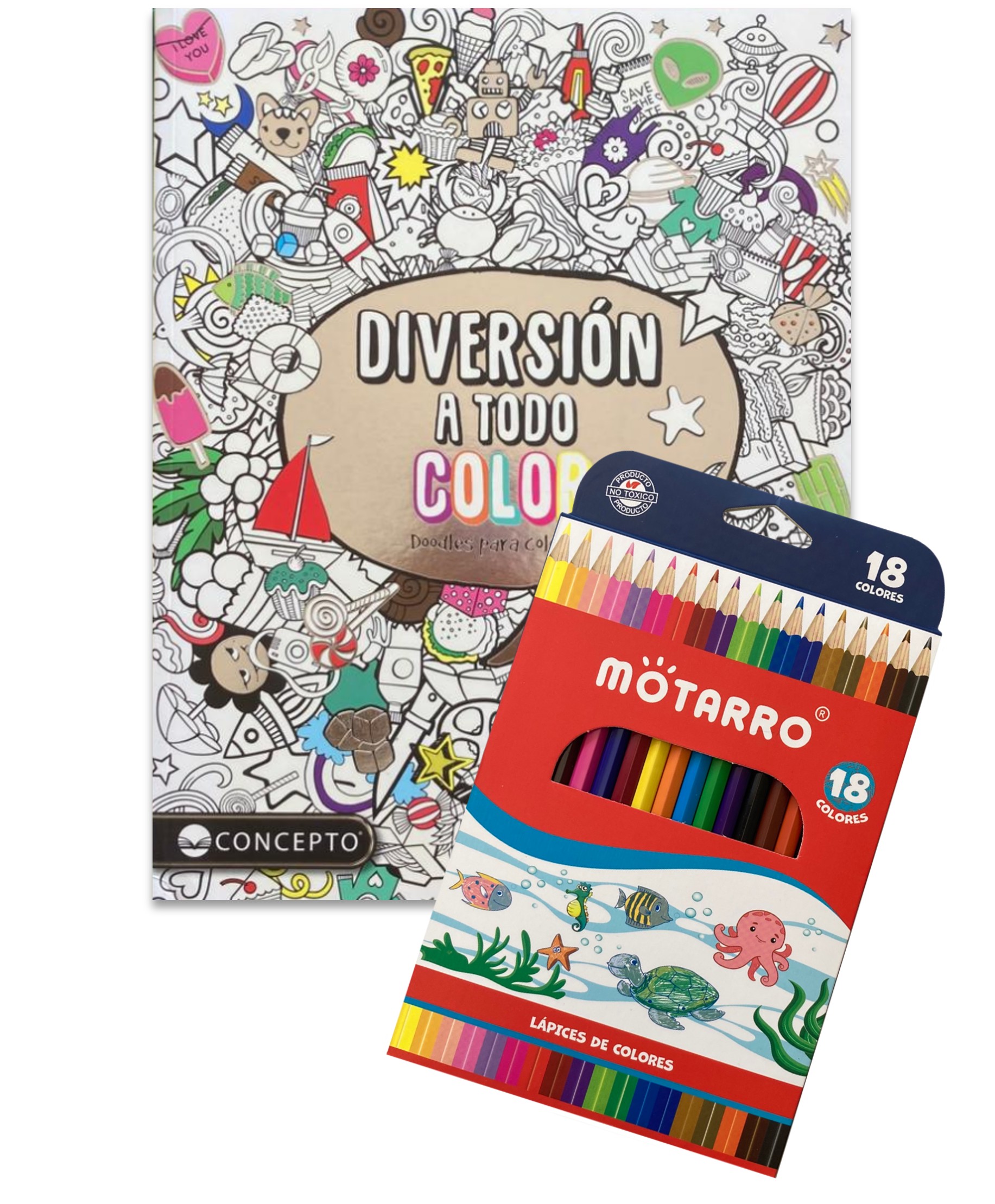 DIVERSION A TODO COLOR + 18 LAPICES