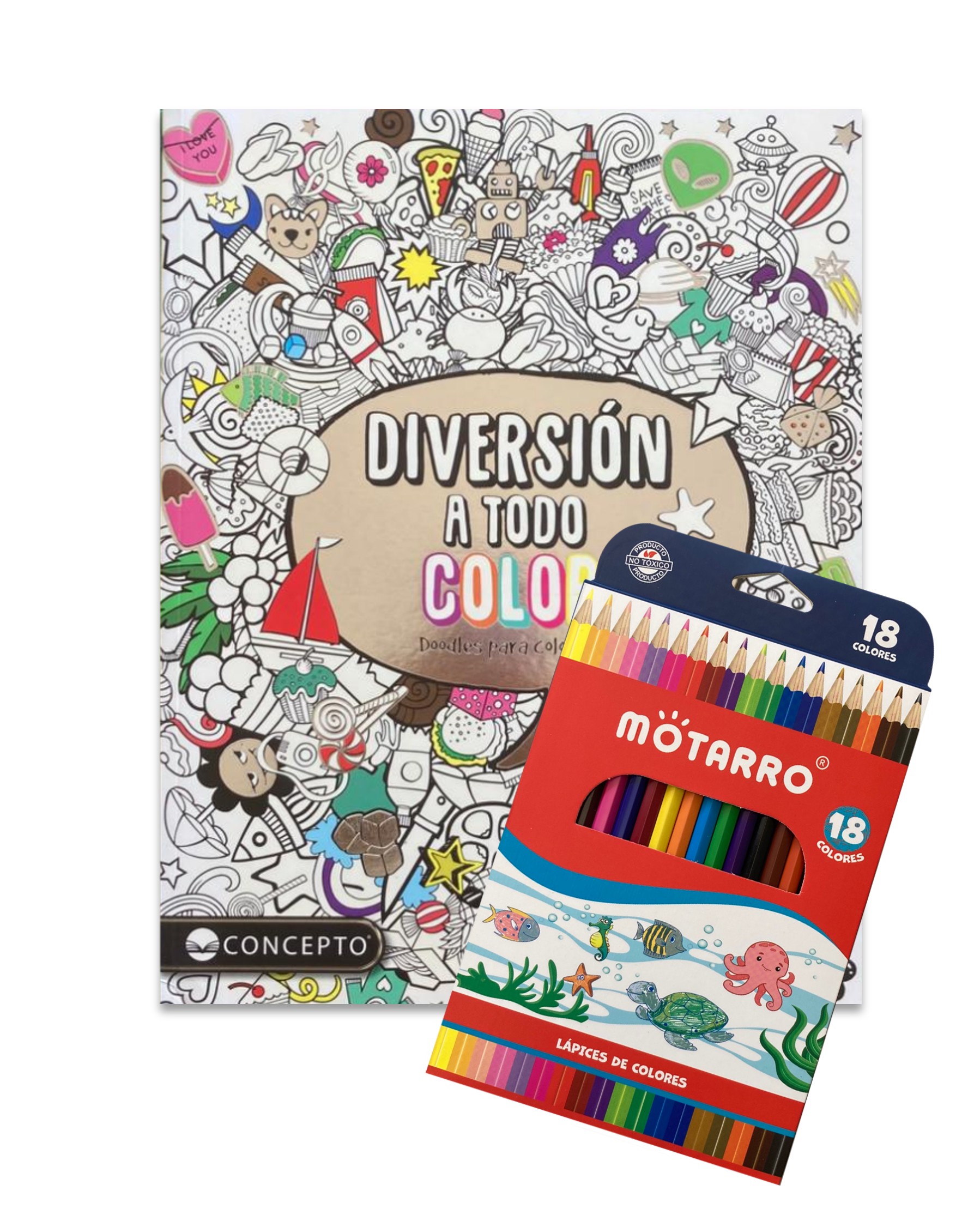 DIVERSION A TODO COLOR + 18 LAPICES