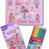LIBRO PARA COLOREAR PRINCESAS + LAPICES + STICKERS