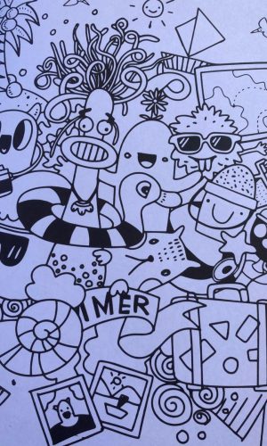 Libro para colorear – Diversión a todo color + 18 lápices de colores