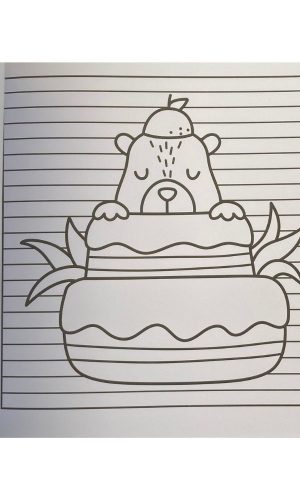 Libro para colorear – Arte Cozy Capibara
