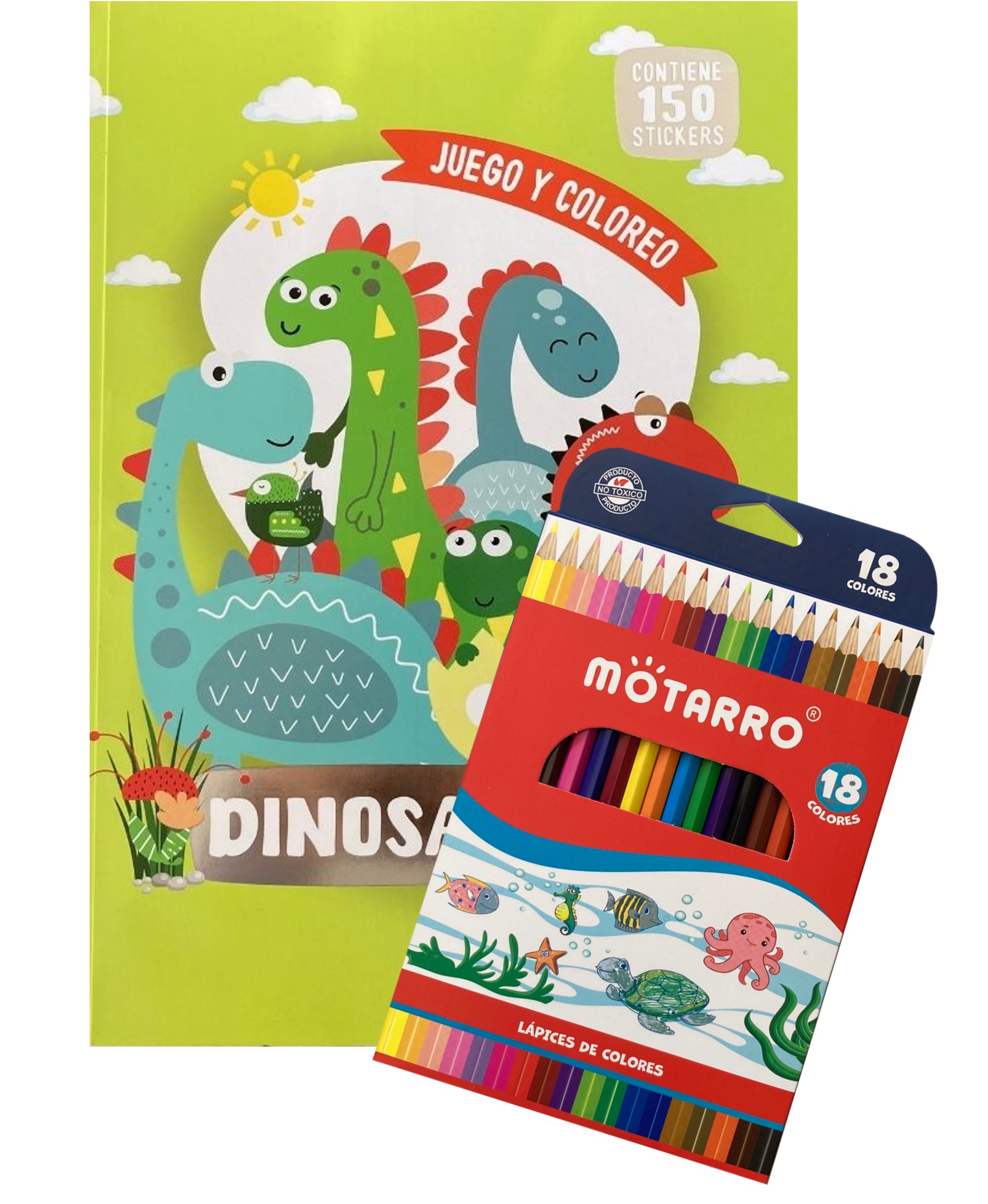 JUEGO Y COLOREO DINOSAURIOS