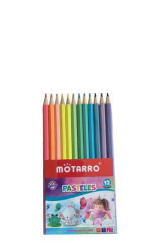 Lápices de colores pastel 12 colores