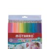 LÁPICES DE COLORES PASTEL 24 UNIDADES MOTARRO
