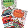 MANDALAS PATRONES DE CALMA + PATRONES DE SERENIDAD + 18 LÁPICES DE COLORES