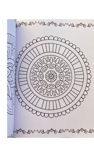 Libro para colorear – Mandalas Patrones de Paz + 24 lápices pasteles