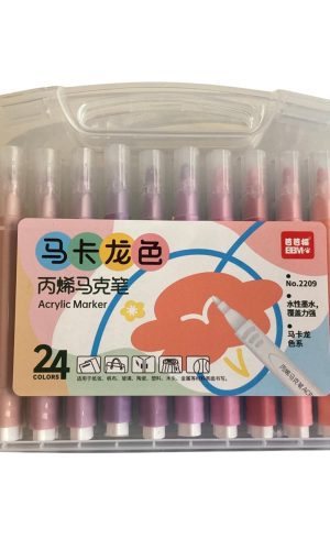 Marcador acrílico colores pastel – 24 colores