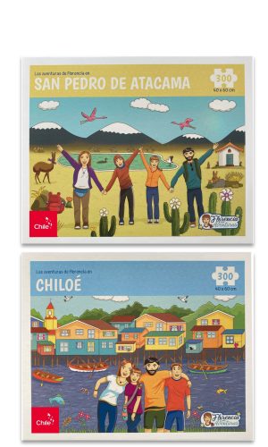 Pack Rompecabezas Chiloé + San Pedro de Atacama – 300 piezas c/u
