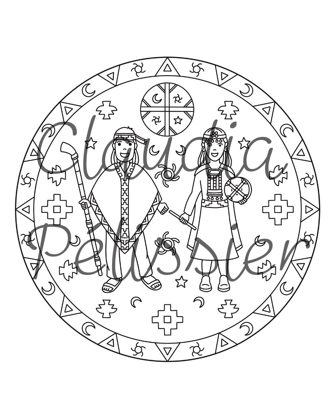 PINTEMOS CHILE CON MANDALAS
