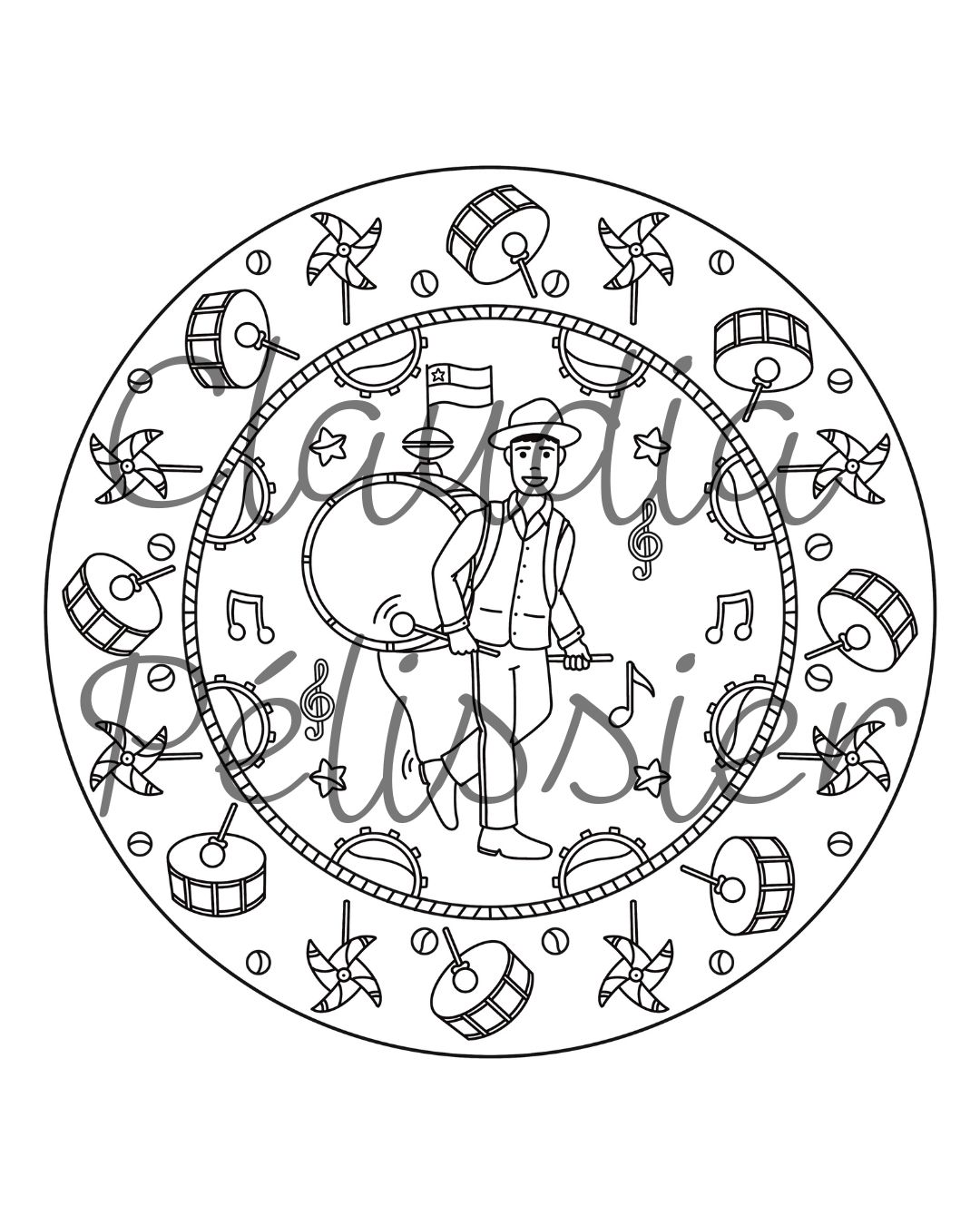 PINTEMOS CHILE CON MANDALAS
